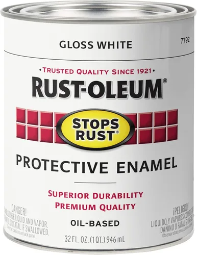 Miniatura 23 de Rust-Oleum 7765502 - Pintura anti-óxido para aplicación con brocha, cuarto de galón, color rojo real brillante, (paquete de 1)