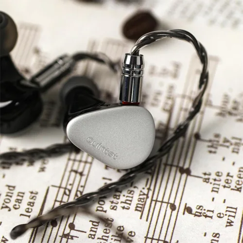 Miniatura 8 de Linsoul Kiwi Ears Quinteto in Ear Monitor, 1DD + 2BA + 1 Planar + 1 PZT Hybrid Driver Earphone, con cable OFC chapado en plata desmontable, placa