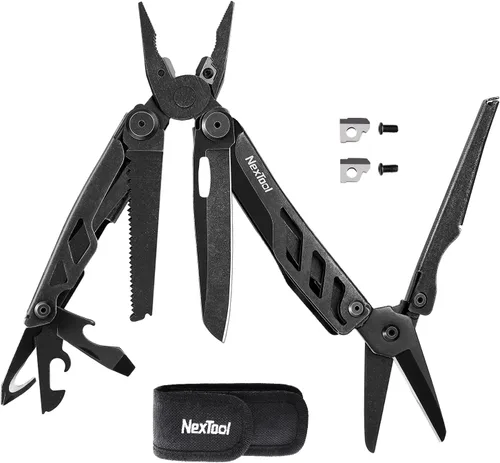 Miniatura 9 de NexTool Flagship Pro Multiherramienta, cuchillo plegable con bloqueo de seguridad, multiherramienta EDC con cuchillo de bolsillo, tijeras