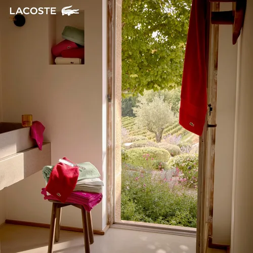 Miniatura 8 de Lacoste Heritage - Sábana de baño de 100 % algodón Supima, aloe, 35" x 70", altamente absorbente y de secado rápido, toalla de baño súper suave