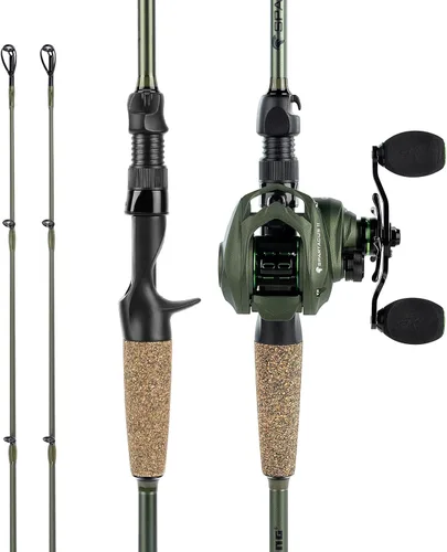 KastKing Spartacus II Twin-Tip - Caña de pescar y carrete, combo de giro y lanzamiento, combo de cañas de pescar y carretes, blanks de grafito