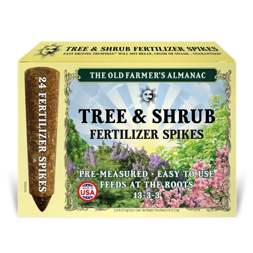 The Old Farmer's Almanac Estacas de fertilizante para árboles y arbustos (Caja de 24 estacas - 6 libras) (OFA-FS1333-24)