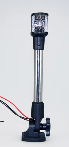 Miniatura 4 de Anclaje plegable para barco marino, poste de aluminio con luz esterlina, color blanco cálido