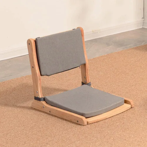 Silla Tatami, silla plegable de meditación, asiento de suelo, silla de sala de estar, silla japonesa portátil sin patas, sofá perezoso para lectura