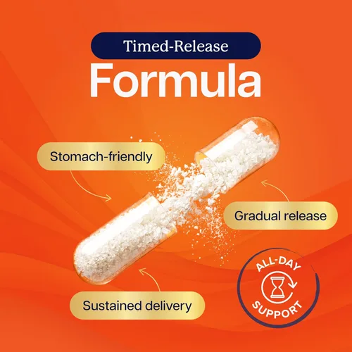 Miniatura 5 de Vitamina C de 1000 mg Apoyo inmunológico Cápsulas de liberación temporal Suministro de 1 año Suplemento de vitamina C con cereza de acerola