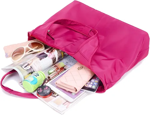 Miniatura 3 de Bolso grande de hombro para mujer, impermeable, multifunción, de nailon, para viaje