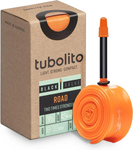 Tubolito Tubo de carretera 700C x 0.709-1.260 in | Ligero, fuerte y compacto | Compatibilidad de llantas y frenos de disco | 2 x protección contra