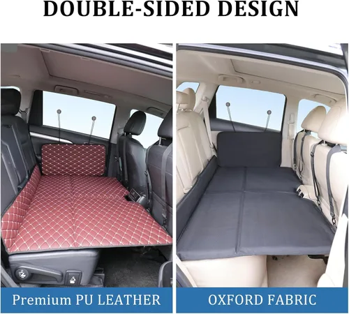 Miniatura 2 de Colchón de cama de asiento trasero de camión no inflable, camas portátiles para camiones grandes, cama de viaje plegable de doble cara F150/Camiones