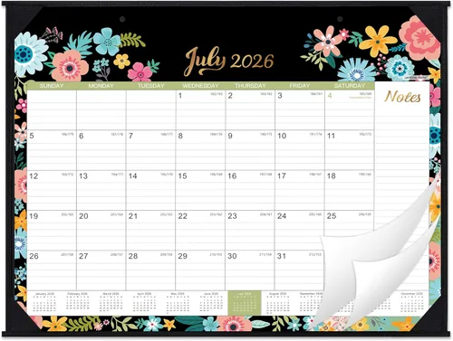 Miniatura 9 de Calendario de escritorio 2026, calendario de escritorio grande 2026, enero 2026 a diciembre de 2026, 22 x 17 pulgadas, 12 meses, protectores