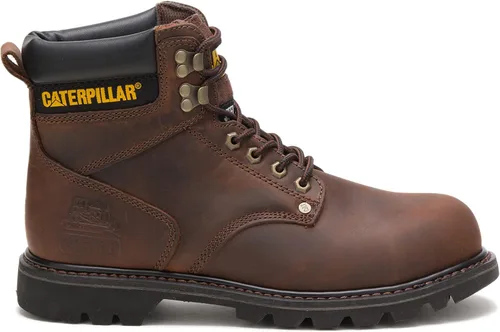 Miniatura 5 de CAT Botas de trabajo Second Shift con punta de acero para hombre Marrón oscuro