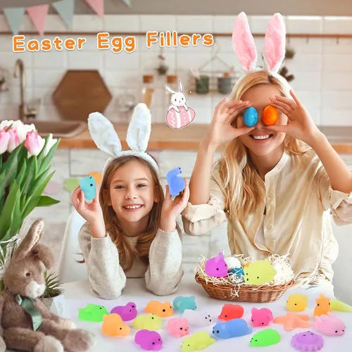 Miniatura 8 de 30 piezas de juguetes esponjosos Kawaii, juguetes blandos Mochi para niños, recuerdos de fiesta, mini juguetes esponjosos para aliviar el estrés