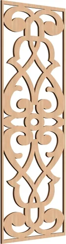 Miniatura 34 de 9 3/8"W x 24 3/8"H x 1/4"T Bellaire Decorativos Paneles de pared de madera calado, abedul