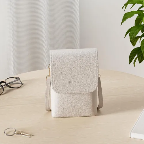 Miniatura 3 de Bolso bandolera pequeño de piel vegana BOSTANTEN para mujer, con diseño de cartera para celular, con correa ajustable