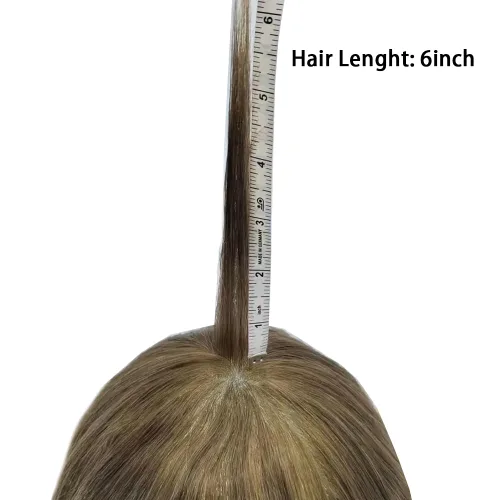 Miniatura 7 de Toupee para hombres Sistema de reemplazo de cabello humano real duradero invisible para hombre Toupee Hair Piece para hombres Poly Men Sistema