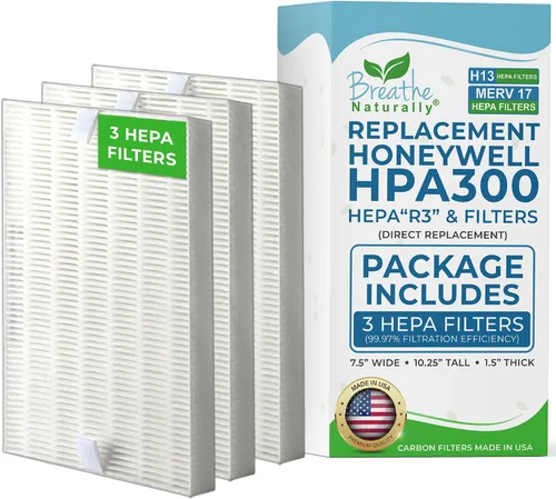 Miniatura 11 de Premium, prefiltros activados de carbono, paquete de 4, compatibles con purificador de aire HPA300 Honeywell