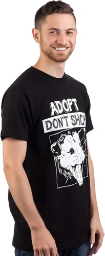 Miniatura 3 de Adopt, Don't Shop Screaming Opposum Camiseta divertida con frase sarcástica para hombres y mujeres