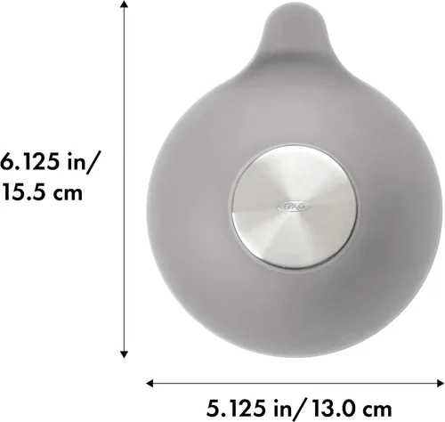 Miniatura 2 de OXO Good Grips Tapón para Tina de Silicona/Acero Inoxidable, Gris