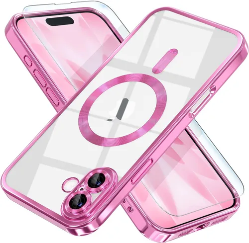 Miniatura 66 de Misea Funda magnética para iPhone 14 compatible con MagSafe [nunca amarillenta] [protección contra caídas de grado militar] protector completo