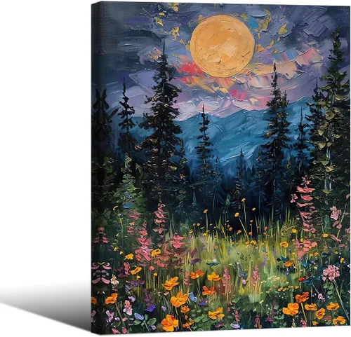 Miniatura 17 de Pósteres de lienzo de libro de Academia oscura, arte de pared floral botánico Moody botánico, pintura al óleo estética victoriana antigua