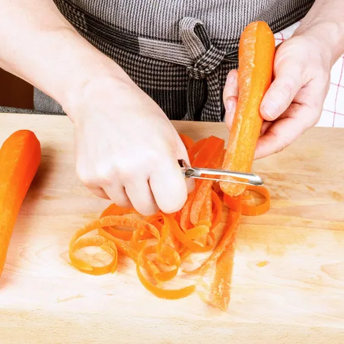 Miniatura 3 de Mudder 10 peladores de frutas y verduras, de acero inoxidable, rotativos, zanahorias, patatas, herramientas para pelar el hogar y la cocina