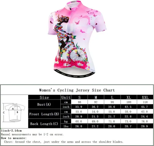 Miniatura 3 de JPOJPO Camiseta de ciclismo para mujer, de secado rápido, transpirable, reflectante, S-2XL