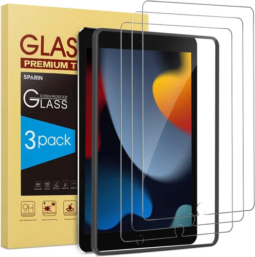Miniatura 10 de SPARIN Paquete de 3 protectores de pantalla para iPad Air de 5ª y 4ª generación de 10.9 pulgadas (Air 5/4) 2022/2020, iPad Pro de 11 pulgadas