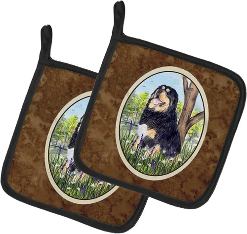 Miniatura 278 de Caroline's Treasures SS8617PTHD - Juego de soportes para ollas de cocina resistentes al calor, almohadillas calientes para horno para cocinar, Husky