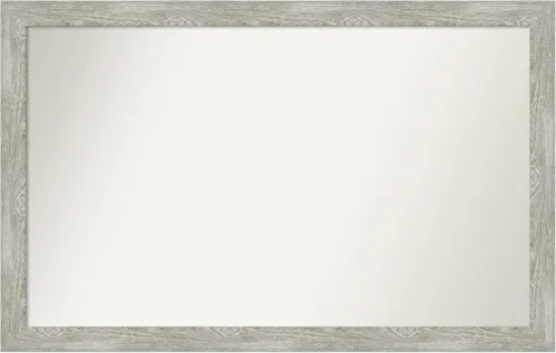 Miniatura 172 de Amanti Art Espejo de baño gris para sobre el fregadero, 31 x 48 pulgadas, espejo de tocador rectangular estrecho de color gris, marco de madera
