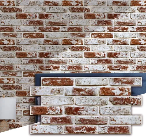 Miniatura 18 de Commomy Paneles de pared 3D de ladrillo sintético, 12 piezas de 22.8 x 11.8 pulgadas, azulejos finos y adhesivos de PVC UrltraLight para cocina