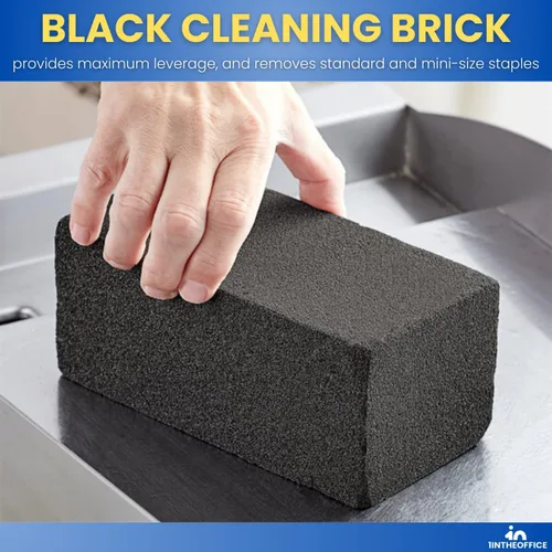 Miniatura 4 de Ladrillo de limpieza de parrilla, bloque de limpieza de plancha, reutilizable, negro