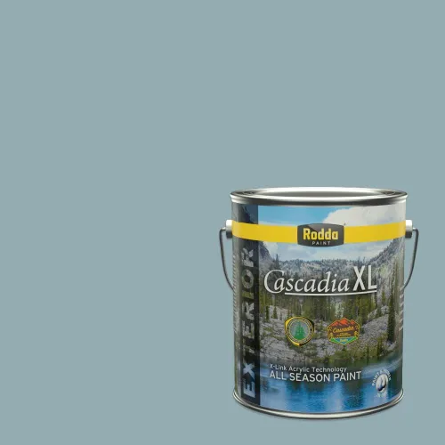 Miniatura 82 de Rodda Paint CASCADIA XL Pintura e imprimación satinada para exteriores en uno, cuarto de galón, azul playa norte