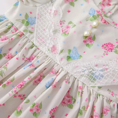 Miniatura 5 de pureborn Vestido de algodón de manga corta y larga para bebé niña pequeña 0-5T