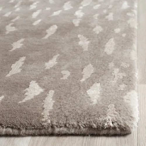 Miniatura 3 de SAFAVIEH Alfombra de área de 8 x 10 pulgadas, colección tibetana, grande, gris, lana anudada a mano, ideal para sala de estar, dormitorio, oficina