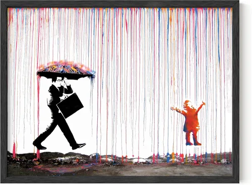 Miniatura 39 de HAUS AND HUES Póster de arte callejero Banksy - Arte pop grafiti - Sin marco 12"x16" Banksy Pulp Fiction