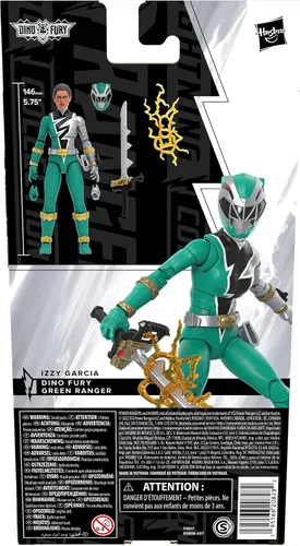 Miniatura 14 de Power Rangers Lightning Collection Dino Fury Green Ranger - Figura de acción a escala de 6 pulgadas, juguetes y figuras de acción para niños a