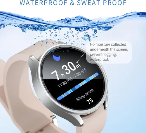 Miniatura 4 de Paquete de 6+6 para Samsung Galaxy Watch 7 Protector de Pantalla de 40mm, Funda de Parachoques de PC Duro con Película de Vidrio Templado Anti-Vaho