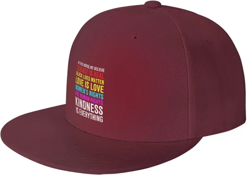Miniatura 73 de Pride Flag in This House We Believe Science is Real Black Lives Matter Baseball Hats for Men Dad Hat,Black