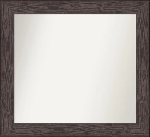 Miniatura 364 de Amanti Art Espejo personalizado, espejo de baño negro puente, espejo de pared o espejo de tocador de baño sobre el fregadero (26 x 26 pulgadas)