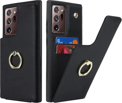 Miniatura 47 de Lipvina Funda para Samsung Galaxy A03s con tarjetero, Galaxy A03s Funda tipo cartera para mujer, tarjetero de crédito, soporte de anillo, fundas