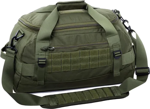Bolsa táctica MOLLE Gear Bag Carry on Travel Duffel Bag Ideal para viajes, caza, campo de tiro, aplicación de la ley, campamento. 35L, Verde oliva
