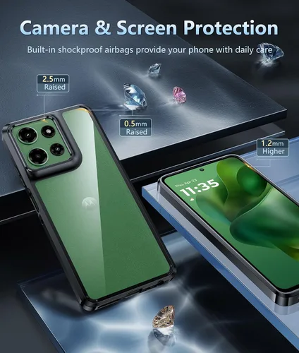 Miniatura 1670 de FNTCASE Funda para iPhone 13 Pro-Max: Fundas magnéticas transparentes compatibles con Magsafe Slim anti amarillamiento protección contra caídas