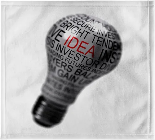 Miniatura 7 de 3dRose Concept Design of a Light Bulb with the Word idea in red Letter on it 22x30 Bath Hand Pool Towel