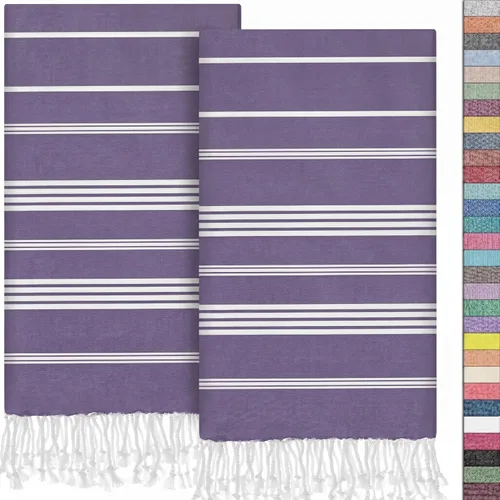 Miniatura 67 de EPHESUS TOWELS Toallas de Mano - Juego de 2 18" x 30" - Toalla de Mano Turca Decorativa para Baño, Cocina, Invitados, Cara, Cabello, Té, Paño