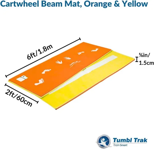 Miniatura 3 de Tumbl Trak Colchoneta para Viga de Rueda Lateral, 2 pies x 6 pies