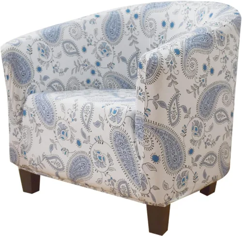 Miniatura 27 de NILUOH Funda para Silla de Club Elástica Funda para Silla Tub Fundas para Silla Barrel Fundas para Sillón Funda para Sofá Protector de Muebles