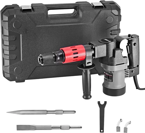 Miniatura 9 de XtremepowerUS 1180W SDS-Plus - Martillo astillador de demolición rotativo eléctrico de 1-1/4 pulgadas, combinación de martillo rotativo de 1-1/4