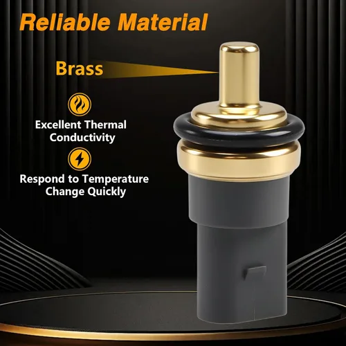Miniatura 2 de Sensor de temperatura del agua del motor, interruptor térmico ECT compatible con Passat Jetta Golf Reemplazar #: 06A919501A