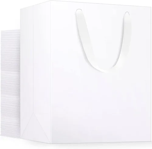 Miniatura 10 de EUSOAR Bolsas de papel de estraza grandes de 9.8 x 5.1 x 12.6 pulgadas a granel, bolsas resistentes para recuerdos de fiesta, cumpleaños, bodas