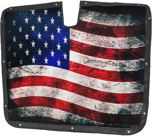 Miniatura 2 de Pantalla de malla para insectos Old Glory para Kenworth T680 (pantalla de error con kit de instalación a presión)