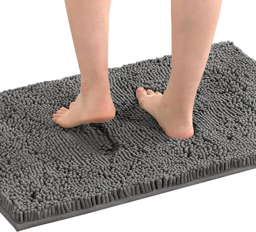 Miniatura 10 de H.VERSAILTEX Alfombra de Baño Tapete de Baño para Baño Felpilla de Lujo Alfombra de Baño Extra Suave y Absorbente Alfombras Peludas de Microfibra